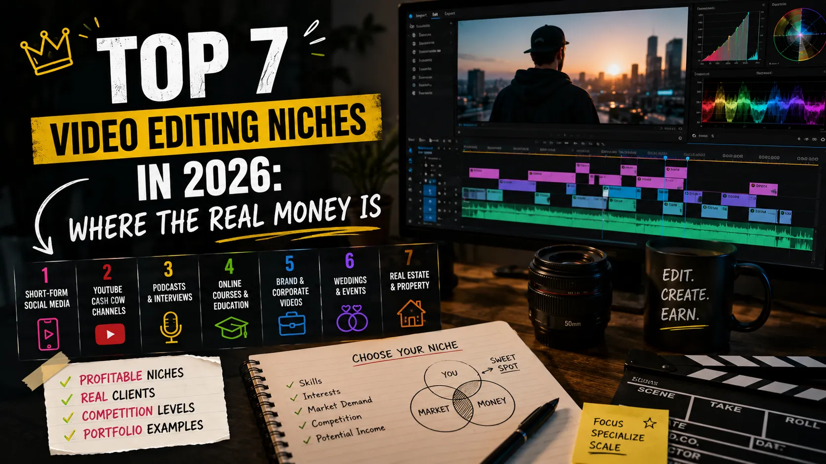 Top 7 Video Editing Niches in 2026: Where the Real Money Is