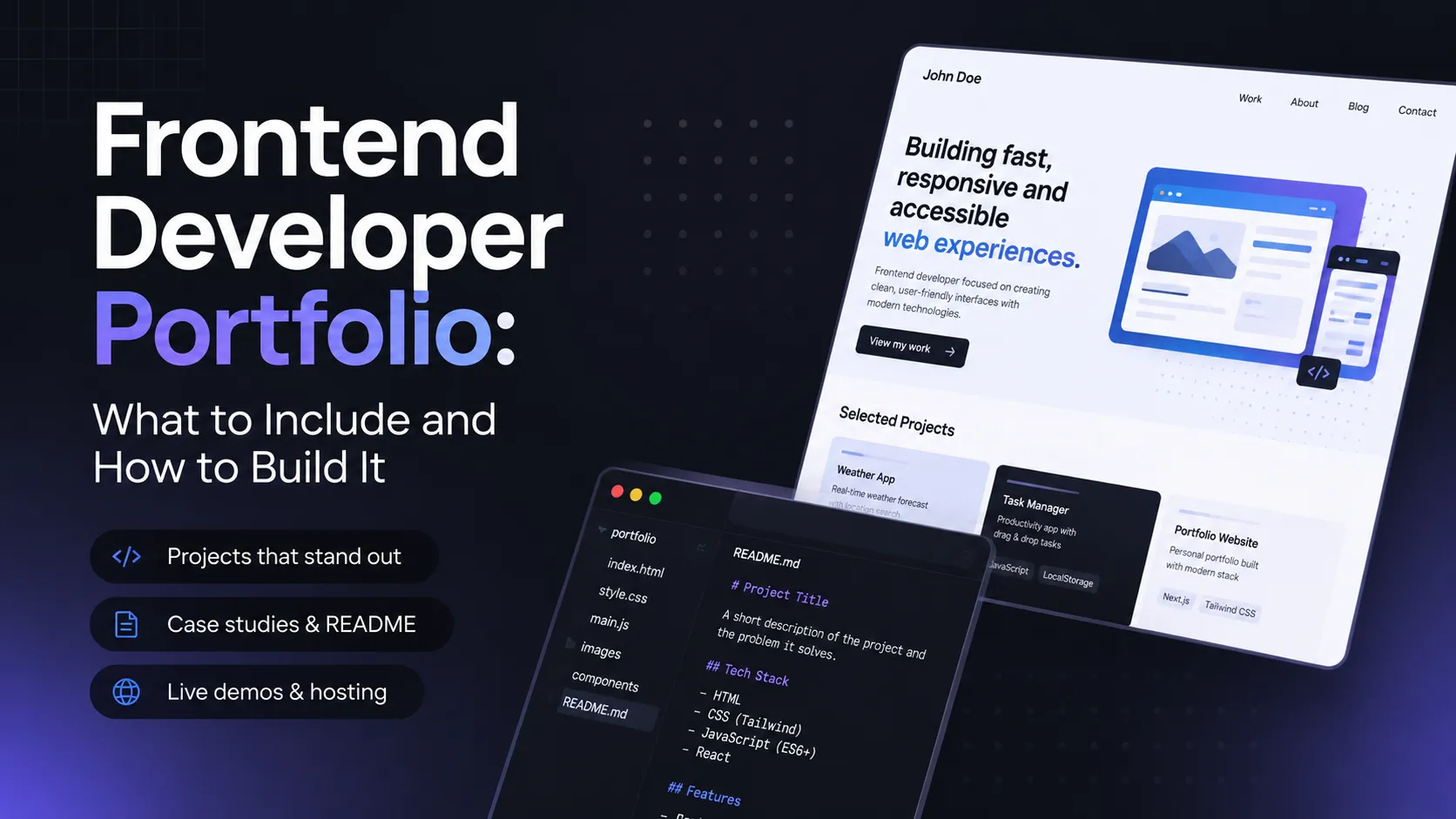 Портфоліо frontend розробника: що включити і як зробити