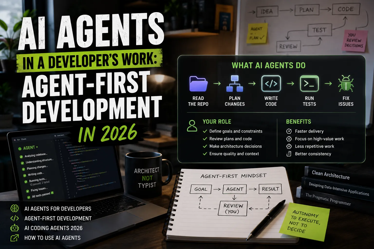 AI Agents in a Developer's Work: Agent-First Development in 2026