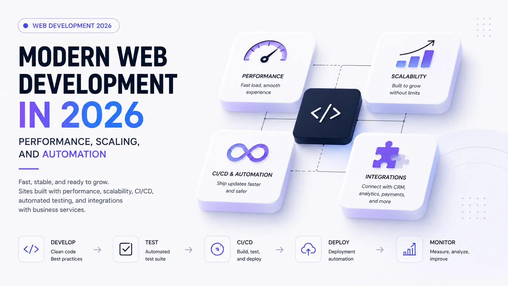Modern Web Development in 2026: Performance, Scaling, and Automation